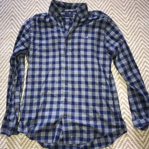 Vineyard Vines Blue Slim Fit Whale Shirt